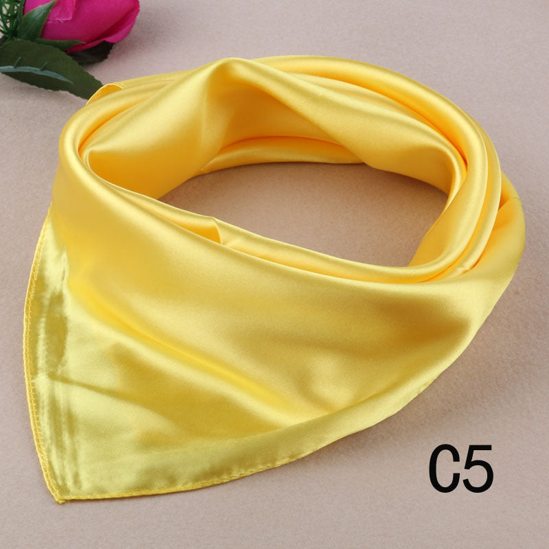 Korean Style Silk Square Scarf