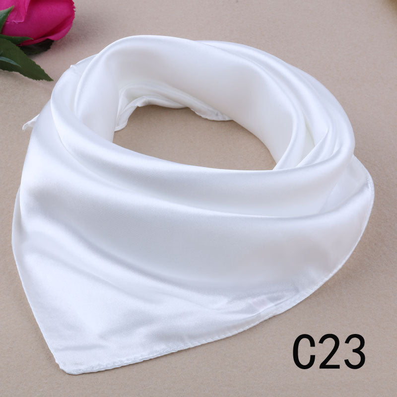 Korean Style Silk Square Scarf