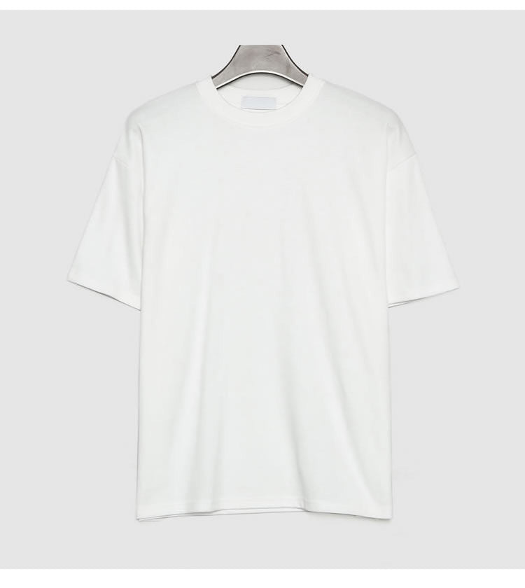 T-shirt ample à manches courtes et couleur unie pour homme