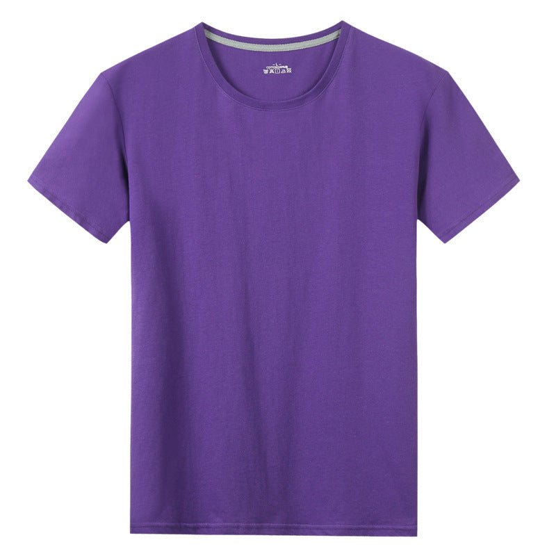T-shirt à manches courtes en coton uni pour homme