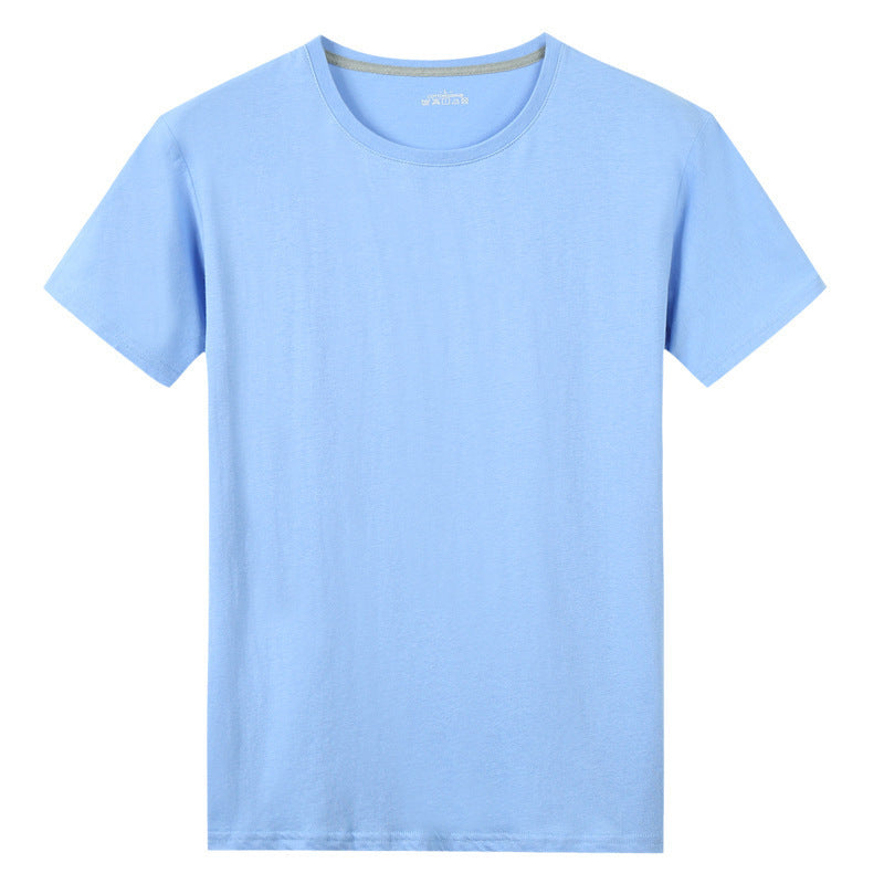 T-shirt à manches courtes en coton uni pour homme
