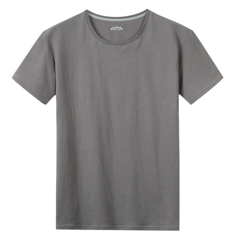 T-shirt à manches courtes en coton uni pour homme