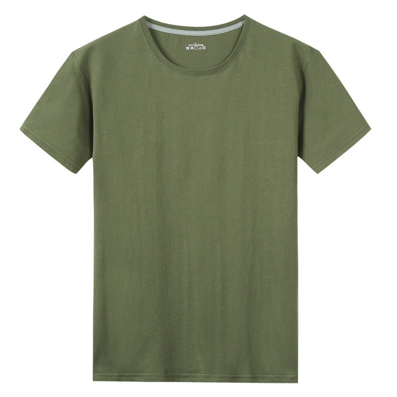 T-shirt à manches courtes en coton uni pour homme
