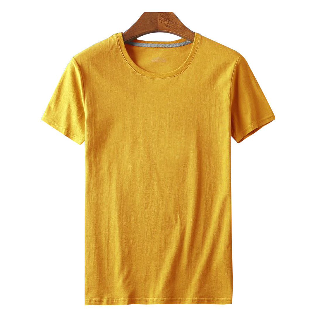 T-shirt à manches courtes en coton uni pour homme