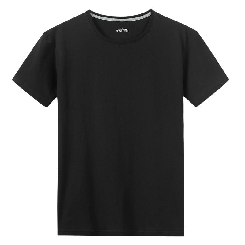 T-shirt à manches courtes en coton uni pour homme