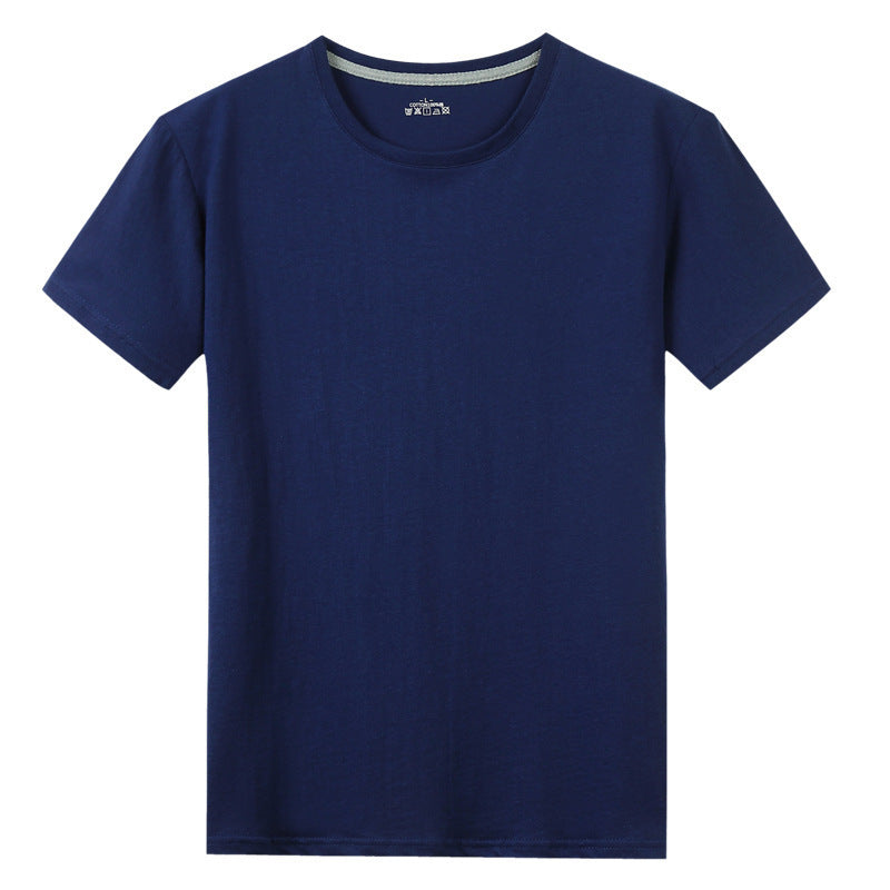 T-shirt à manches courtes en coton uni pour homme
