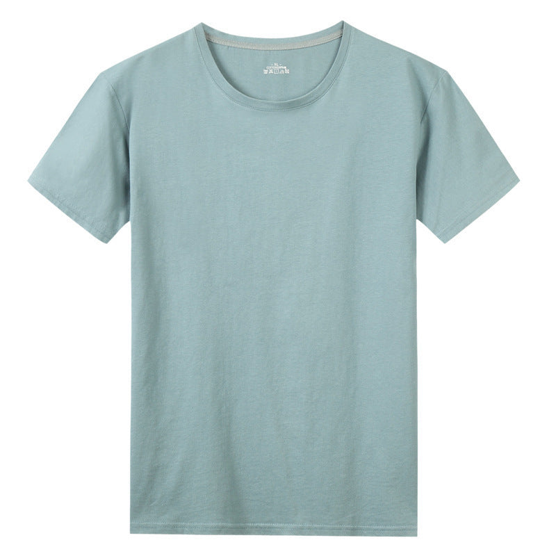 T-shirt à manches courtes en coton uni pour homme