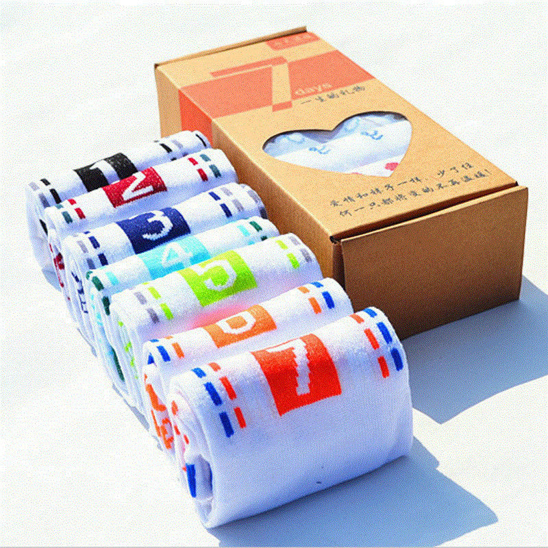 Chaussettes PolyCoton Étoile Blanche - 7 jours