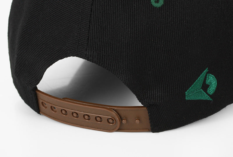 Casquette de baseball verte en feuille d'érable et de chanvre