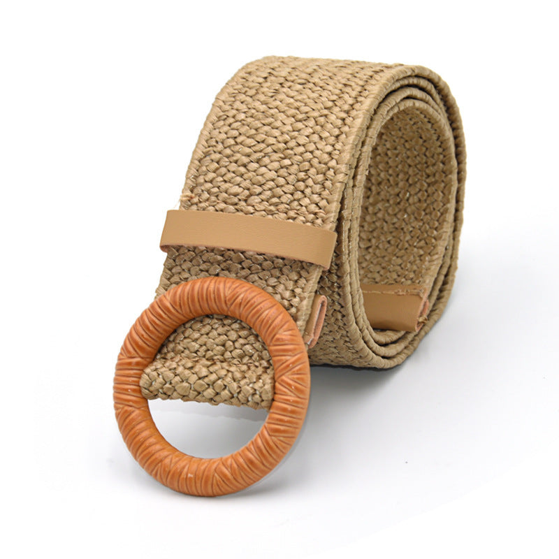 Cotton Linen Wide Girdle Waist Belt