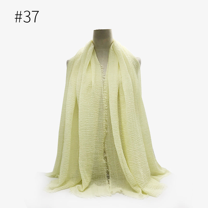 Bubble Cotton Scarf Hijab Wrap Shawl