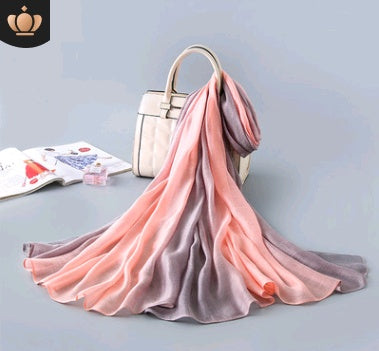 Foulard en soie dégradé Châle de plage