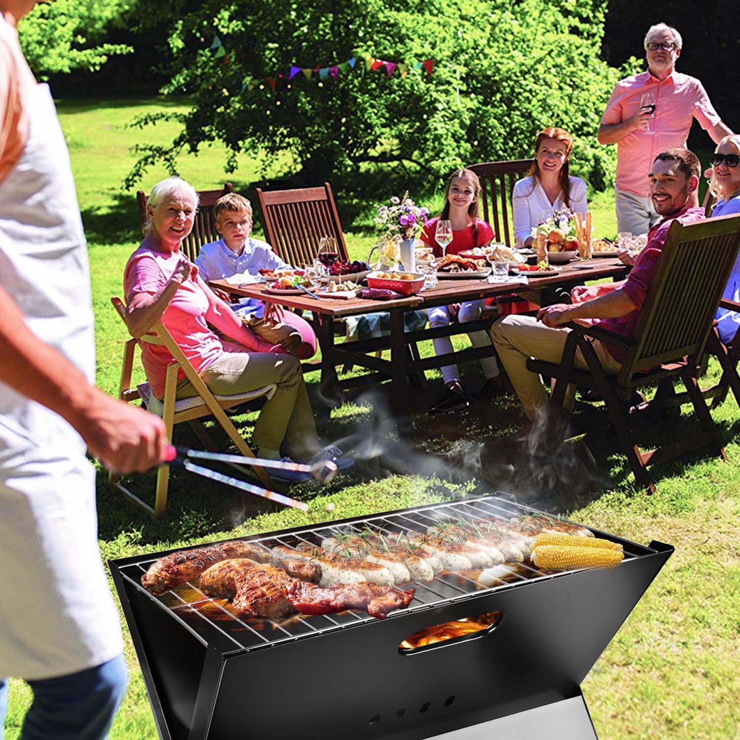 Portable Foldable Charcoal BBQ Grill
