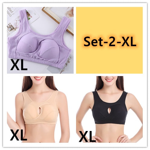 Soutien-gorge en coton sans armatures grande taille