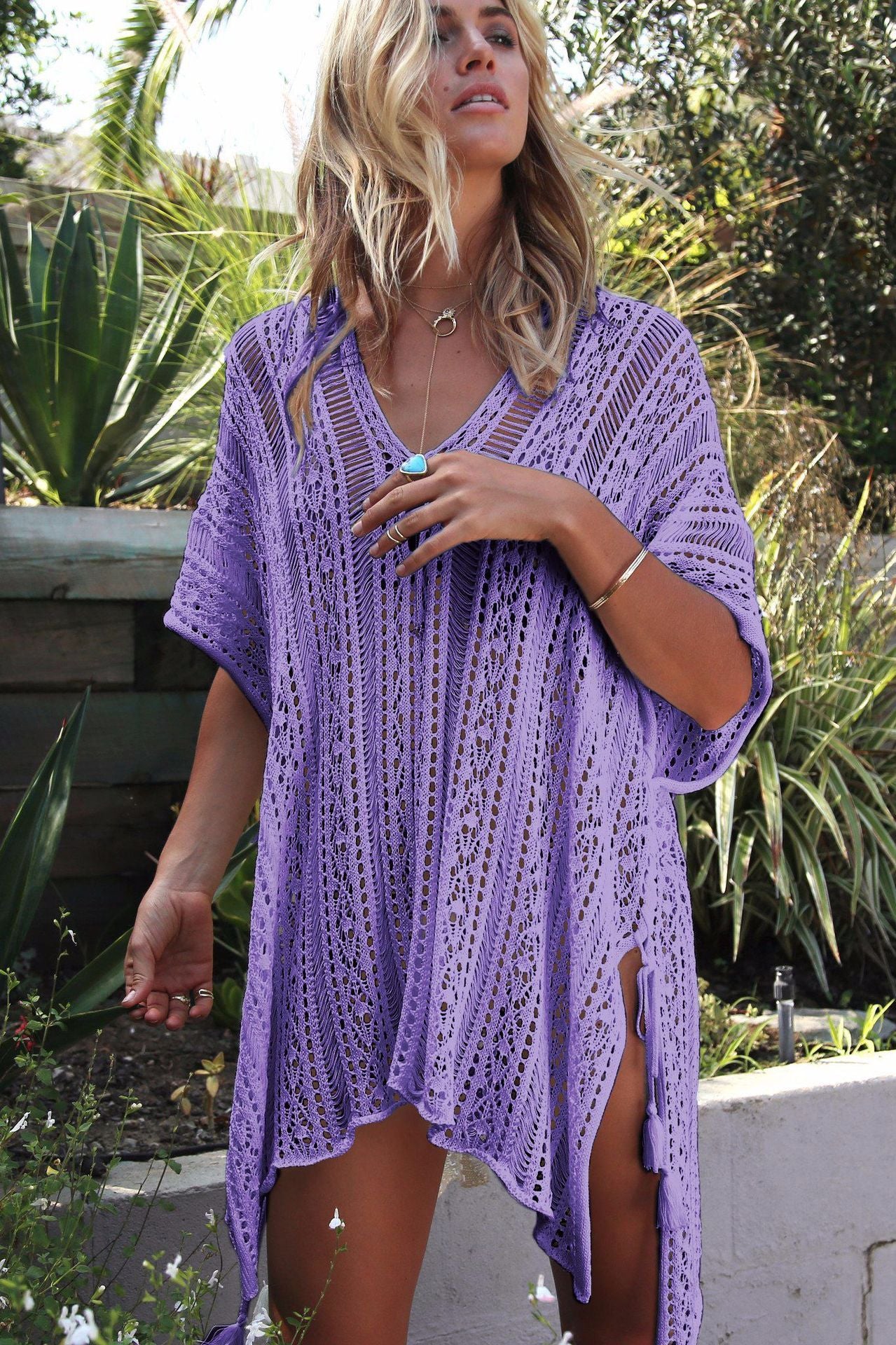 Breathable Knitted Hollow Beach Top