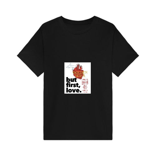 T-shirt imprimé classique « Love » – Tissu doux, message fort