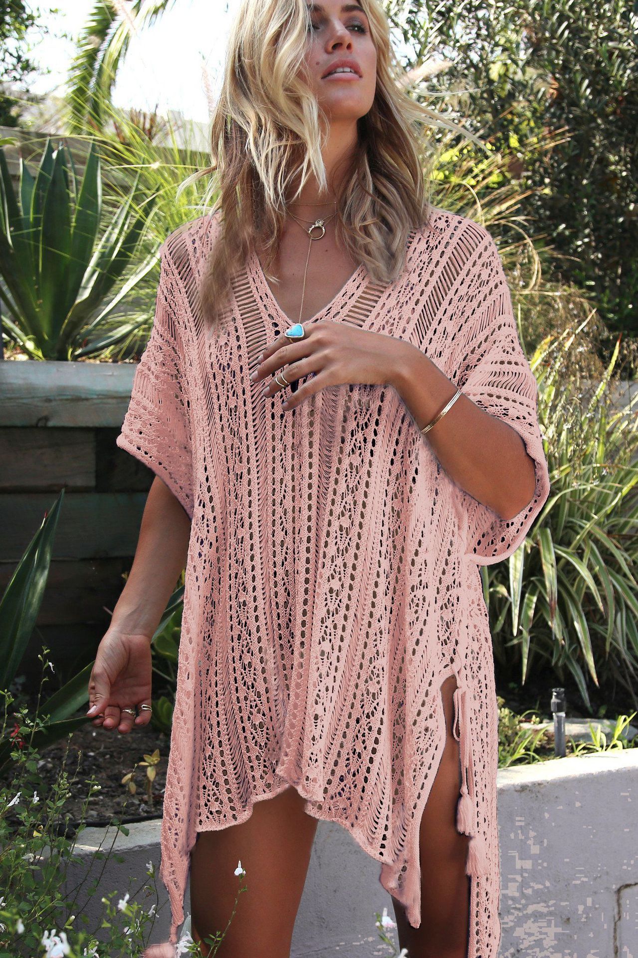Breathable Knitted Hollow Beach Top