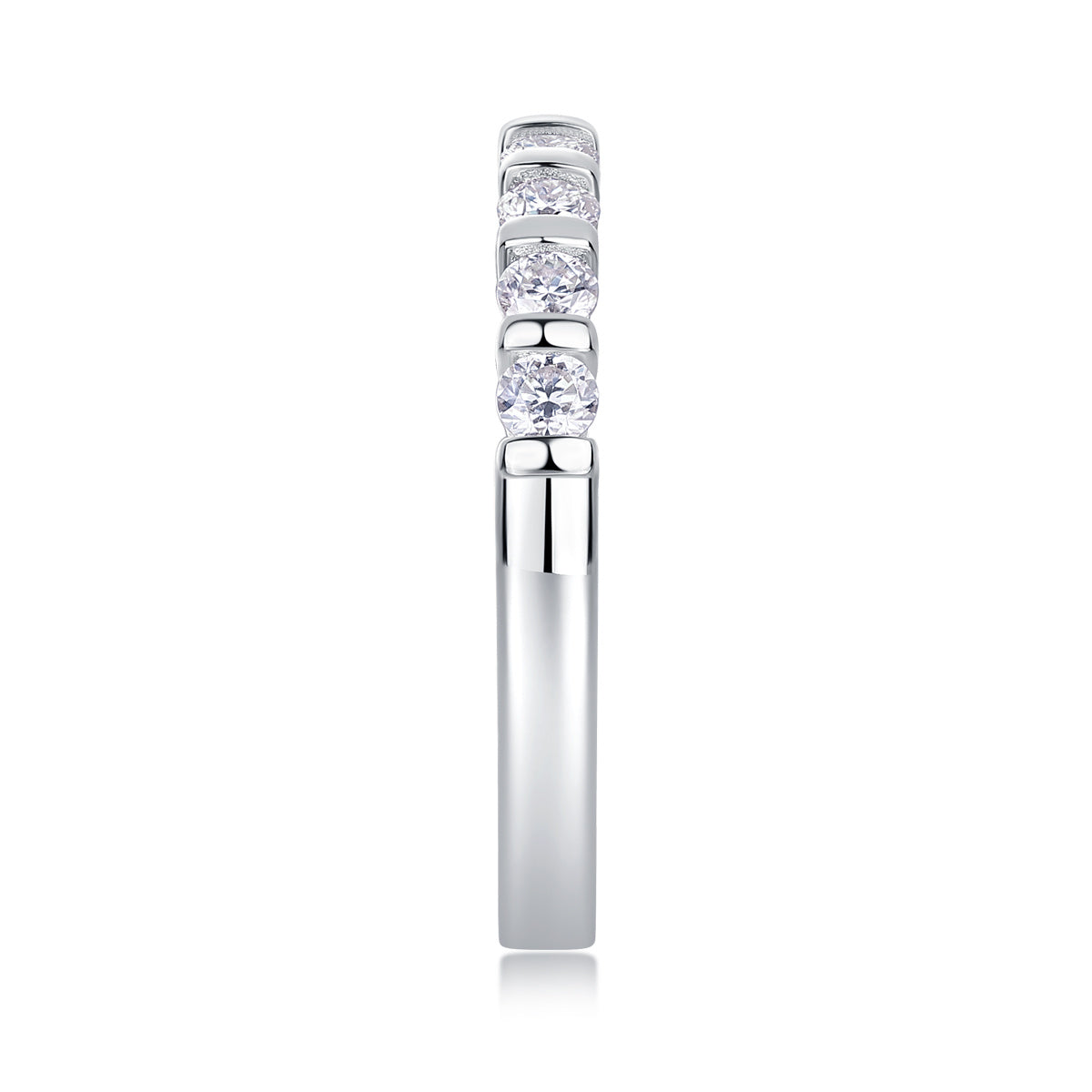 Luxury Moissanite Silver Diamond Ring
