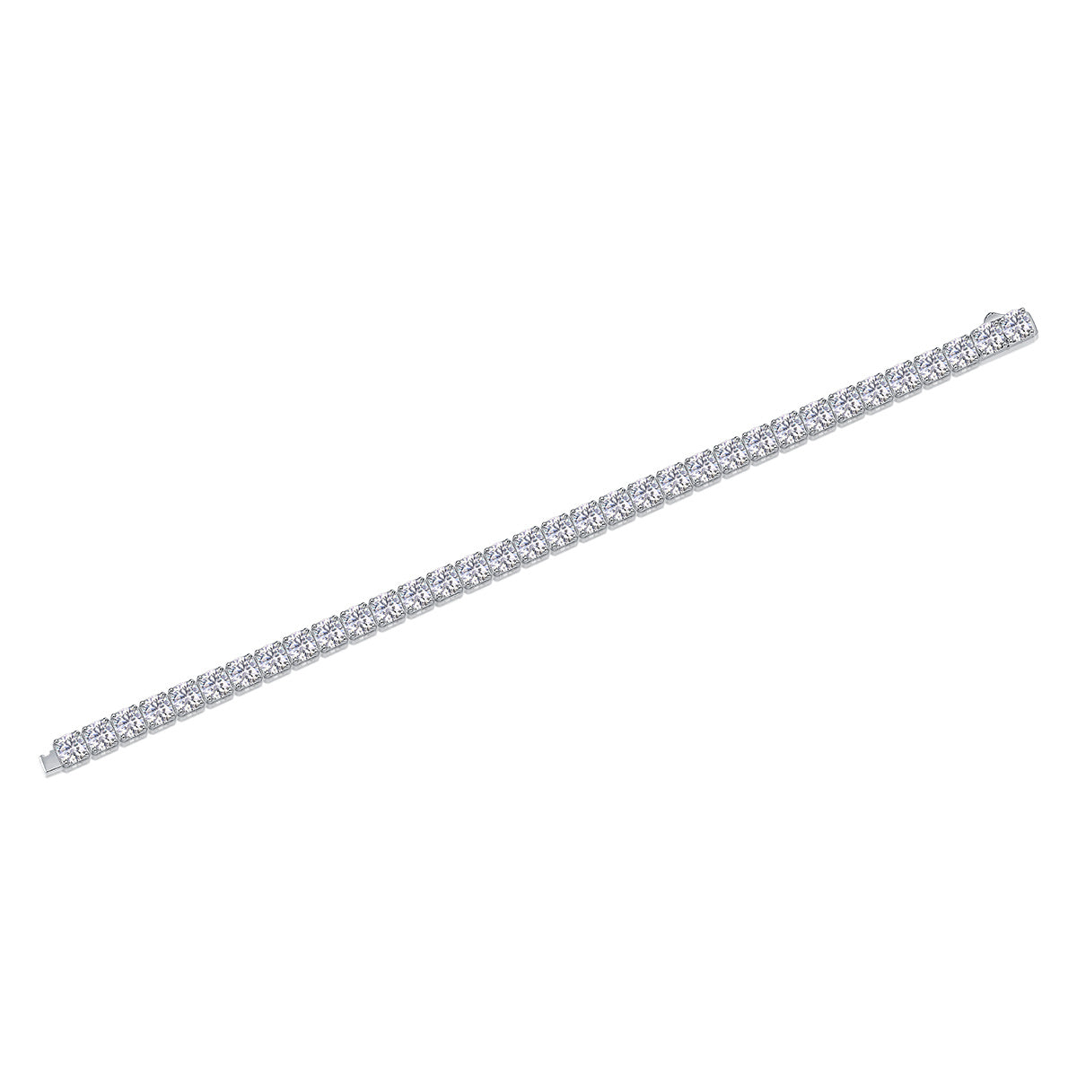 Gravitation Moissanite Silver Bracelet