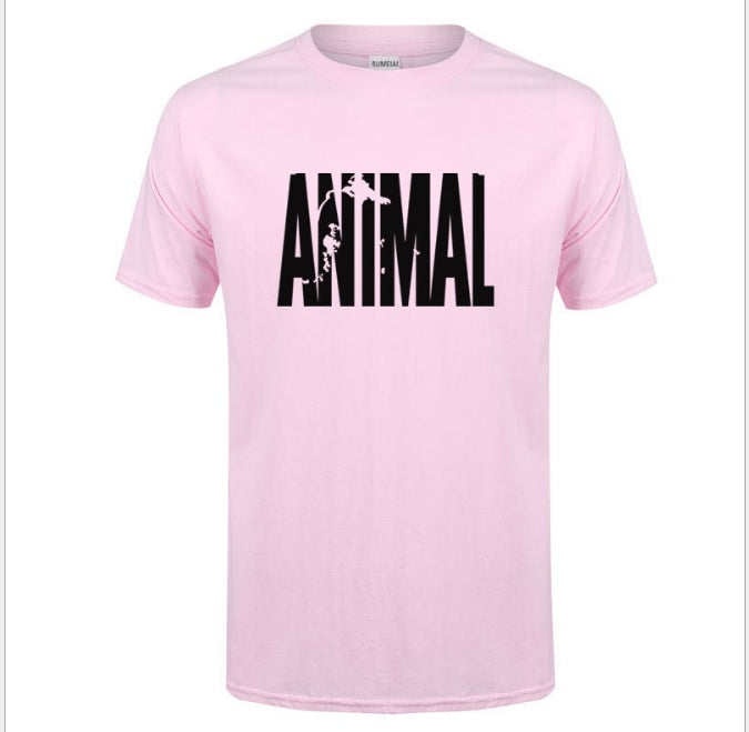 T-shirt de fitness d'été en coton imprimé pour homme