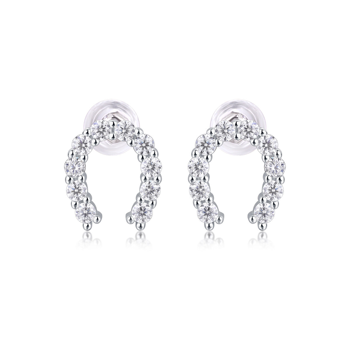 Keep Happiness Moissanite Stud Earrings