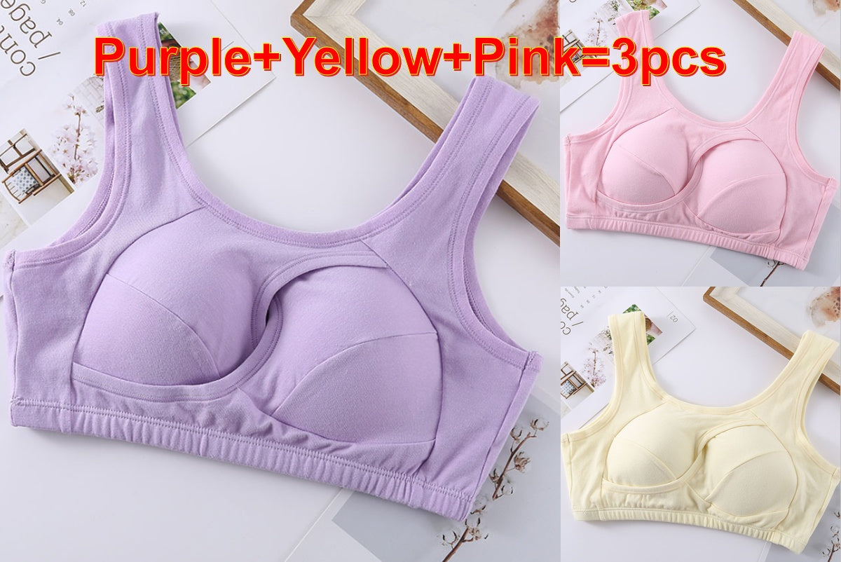 Soutien-gorge en coton sans armatures grande taille
