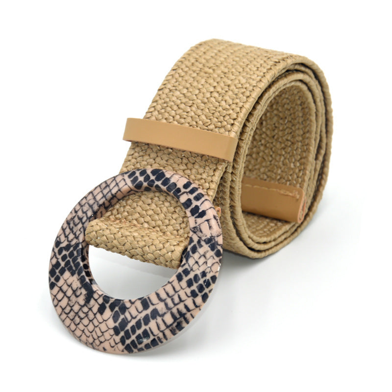 Cotton Linen Wide Girdle Waist Belt