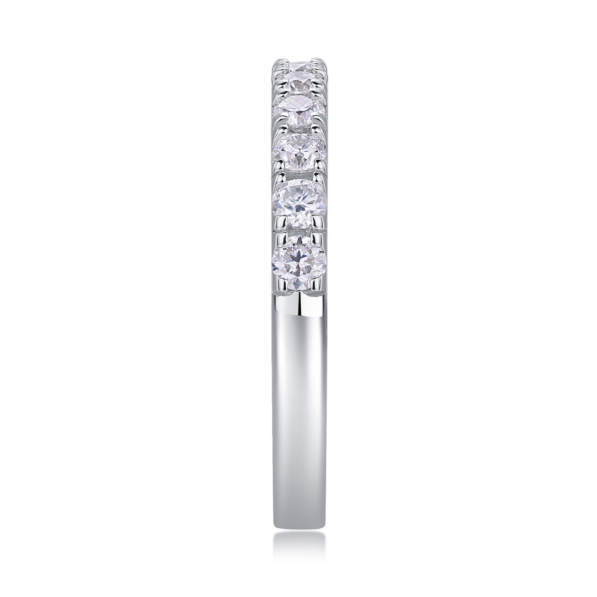 Parallel World Moissanite Silver Ring