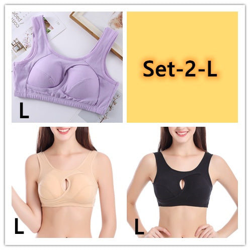 Soutien-gorge en coton sans armatures grande taille