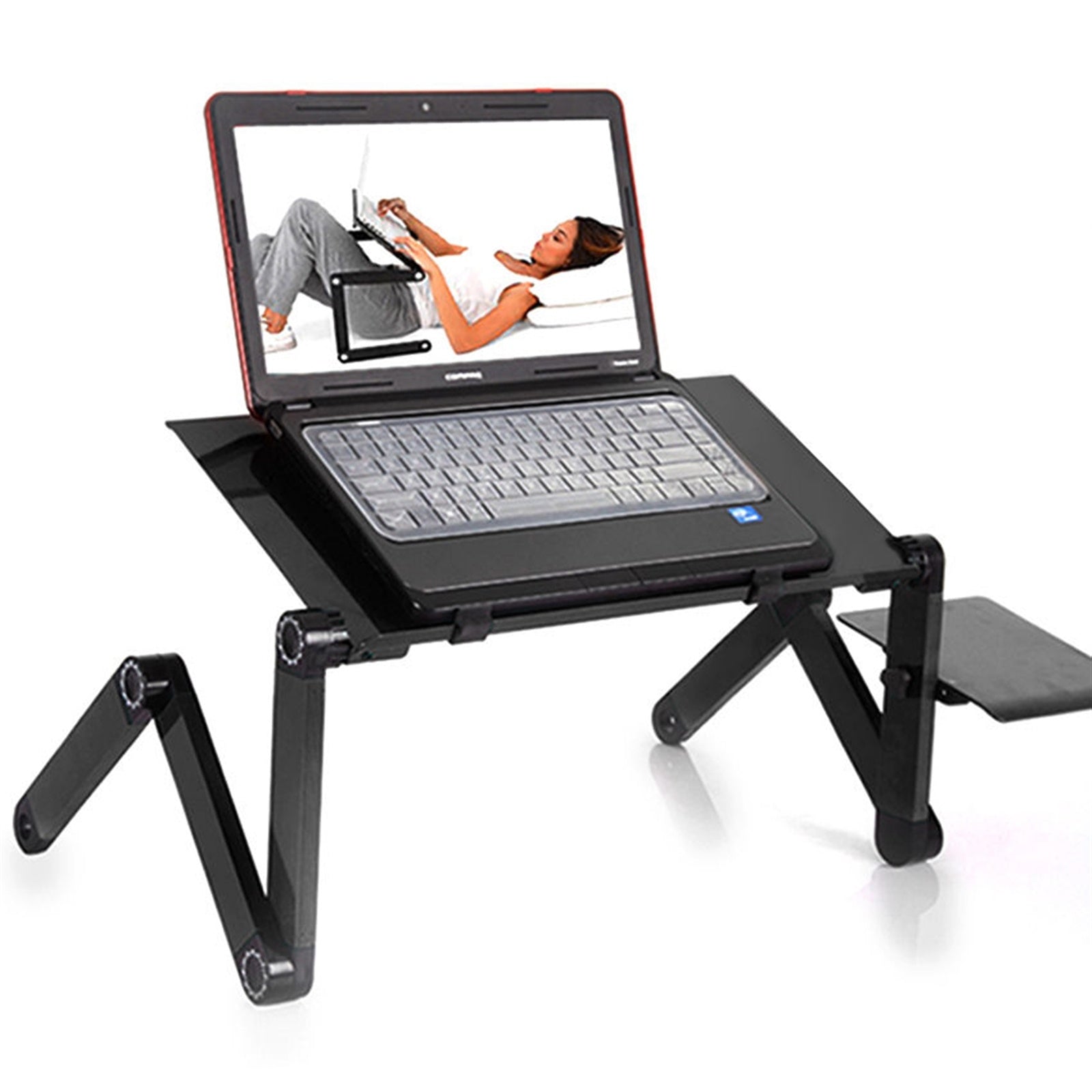 48x26cm Portable Folding Table Black