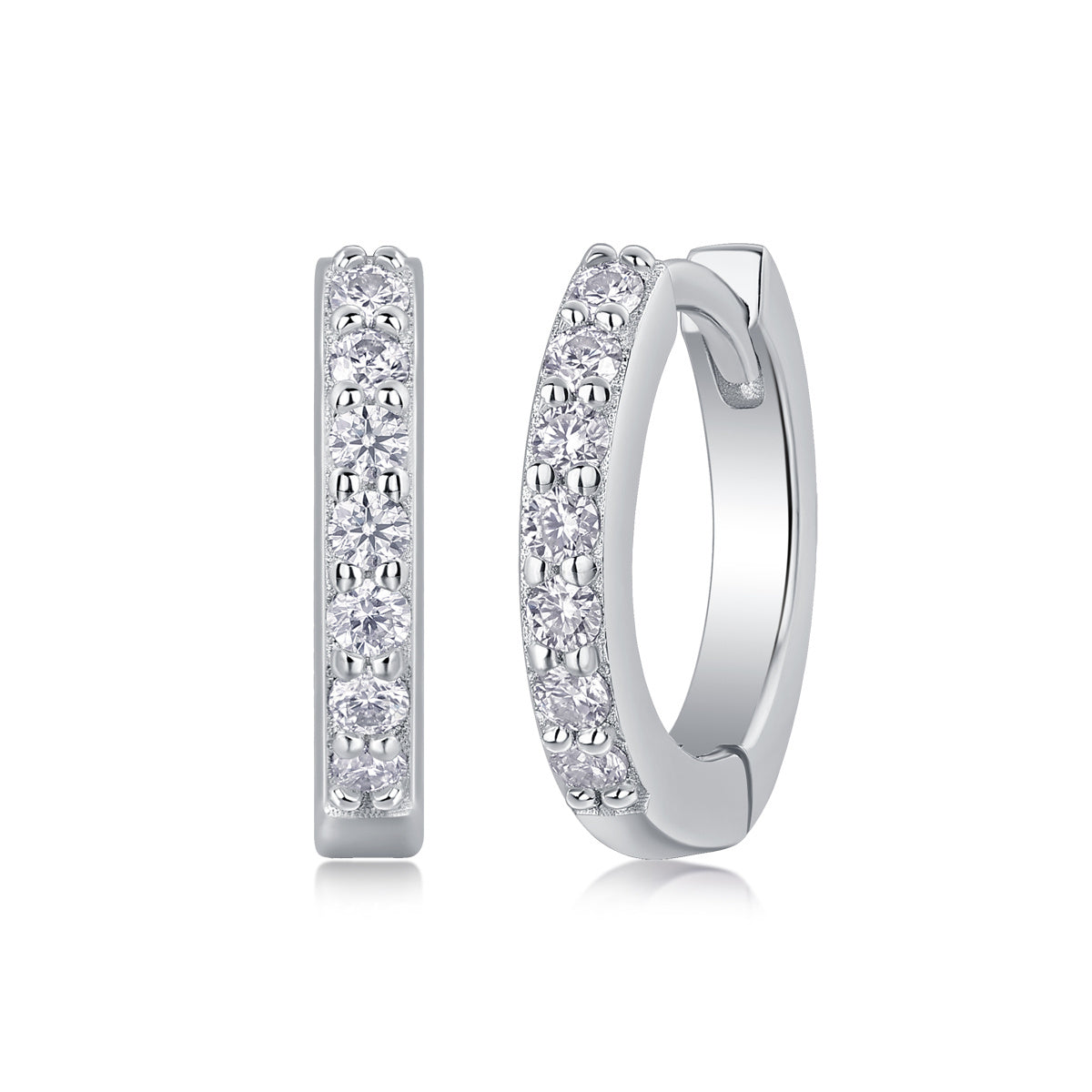 Sure Moissanite Silver Stud Earrings