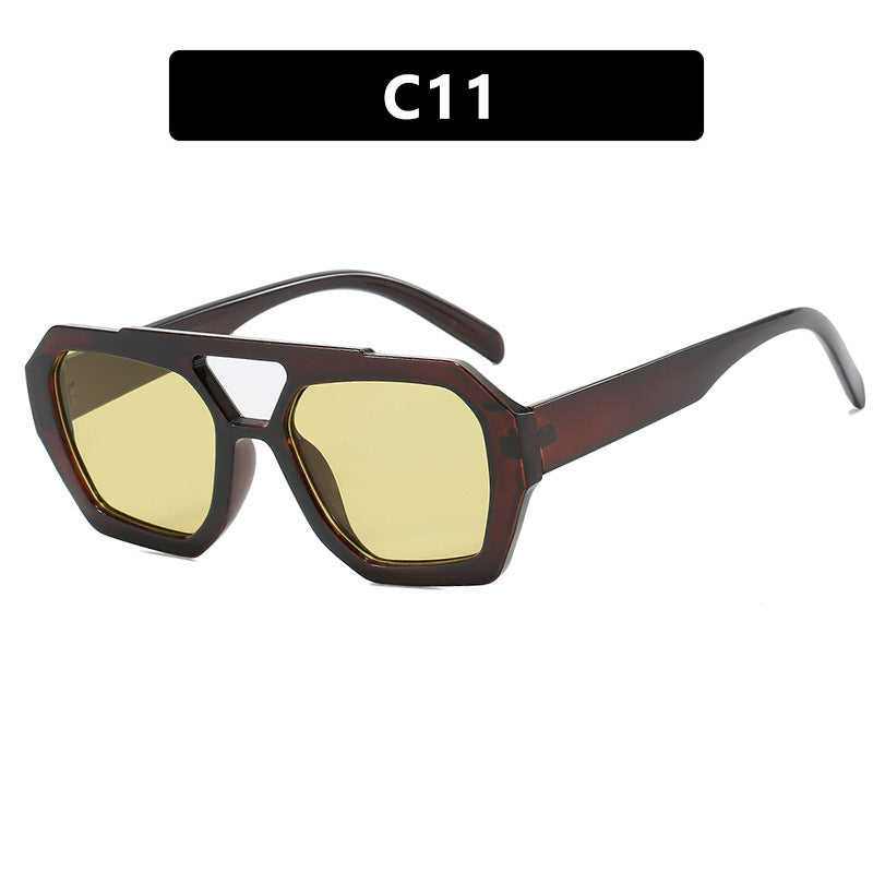 Leopard Big Frame Beach Sunglasses