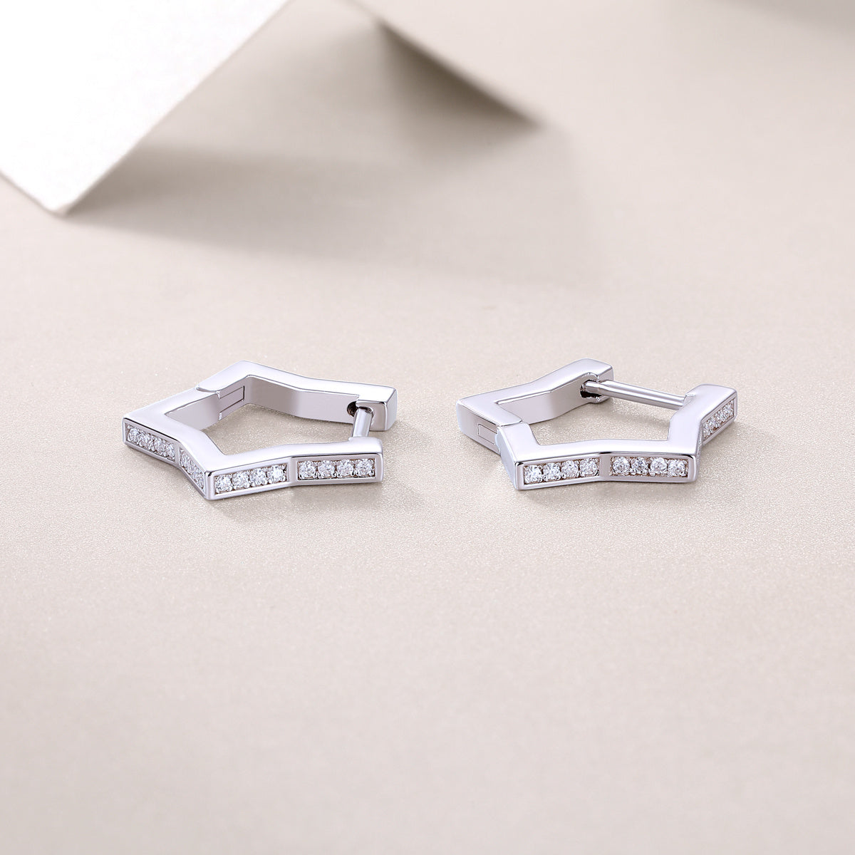 Galaxy Wandering Moissanite Stud Earrings