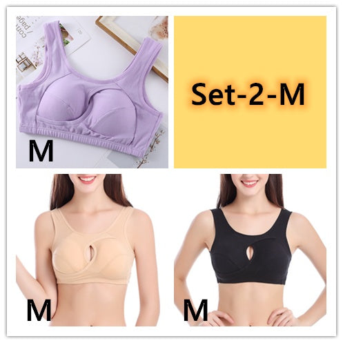 Soutien-gorge en coton sans armatures grande taille