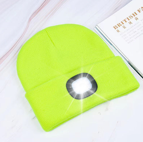 LED Light-Up Knit Beanie Hat