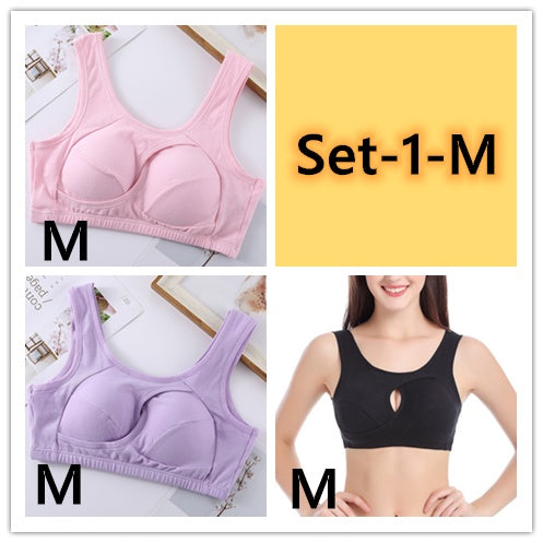 Soutien-gorge en coton sans armatures grande taille