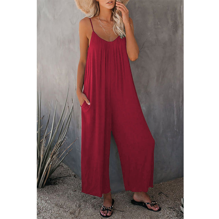 Combinaison ample sans manches pour femme