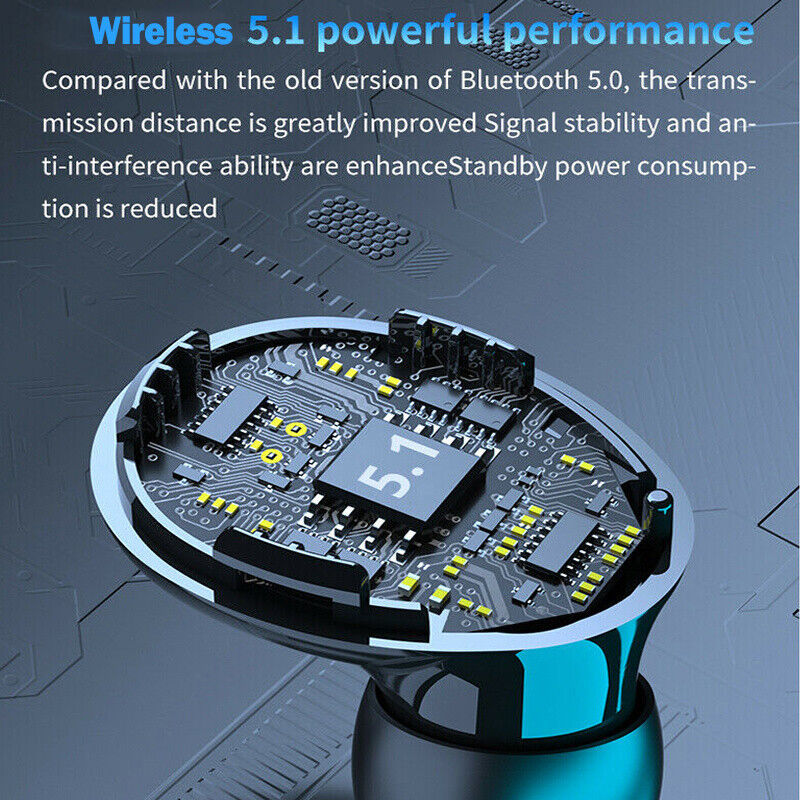 TWS Wireless 5.1 Waterproof Bluetooth Earphones