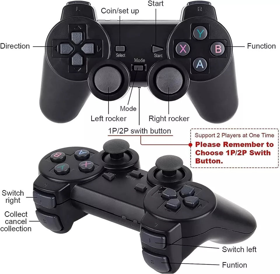 4K Retro Game Console Stick