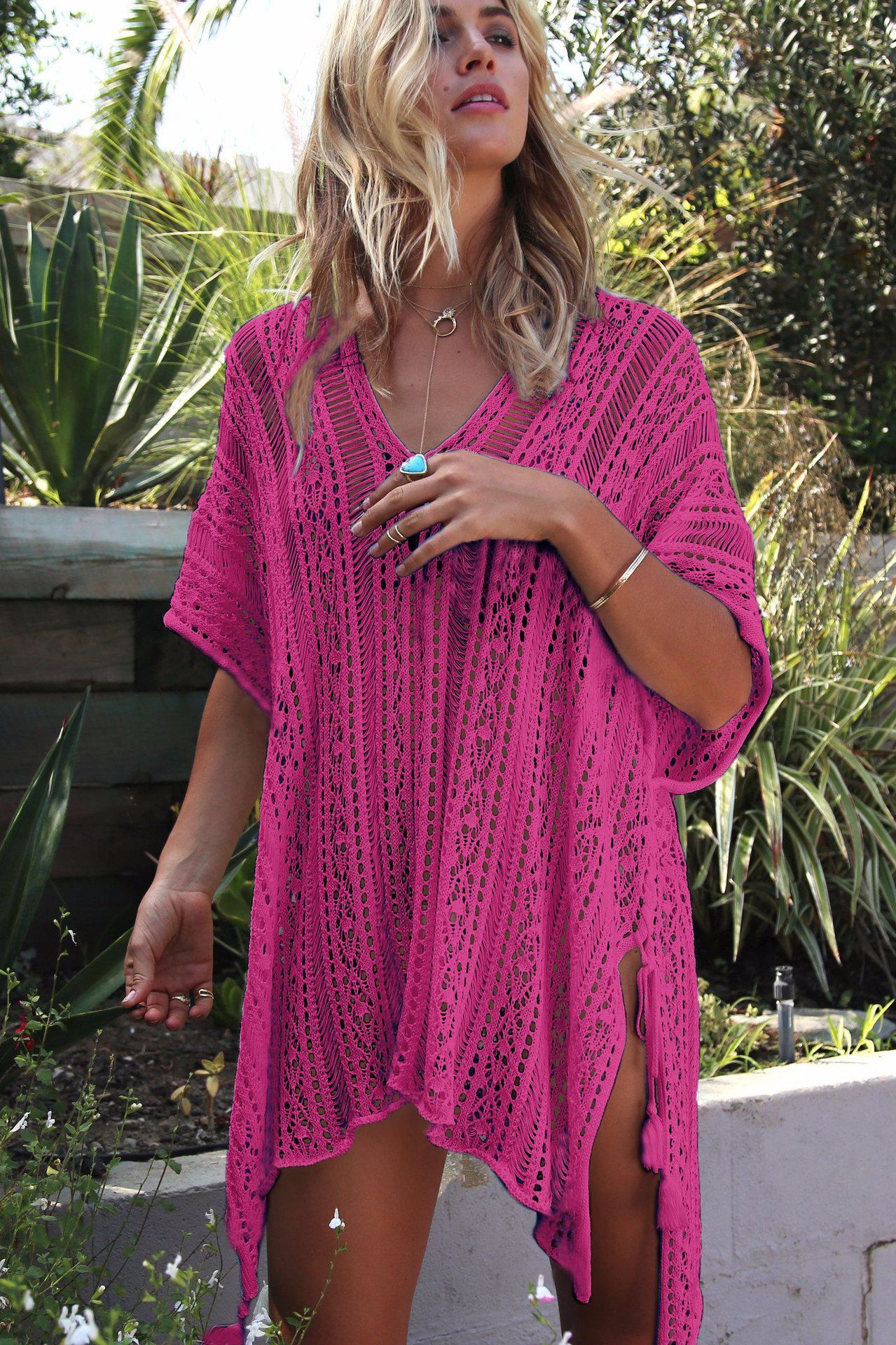 Breathable Knitted Hollow Beach Top
