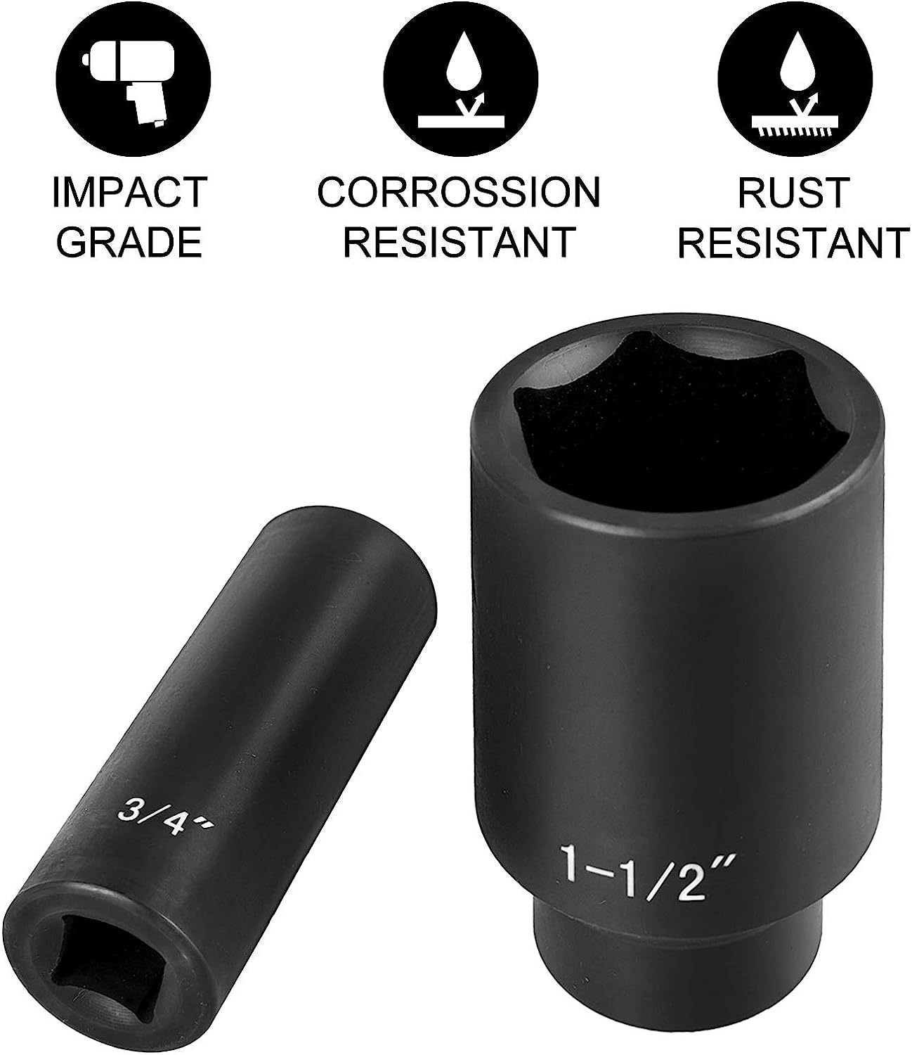 VEVOR 19-Piece Impact Socket Set w/ Cage