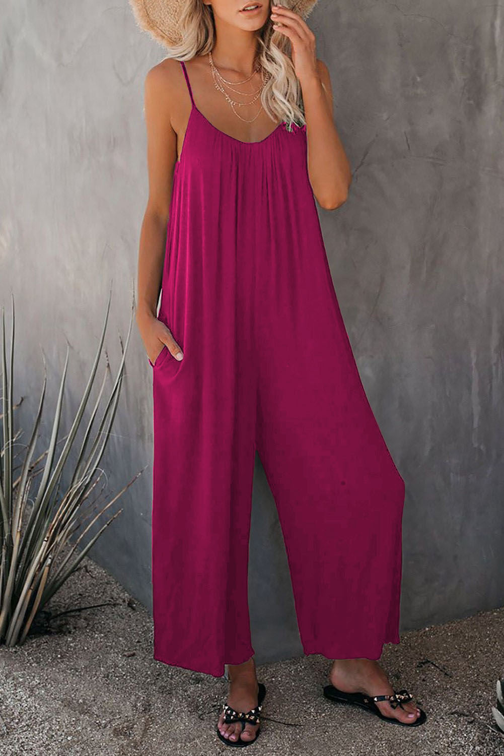 Combinaison ample sans manches pour femme