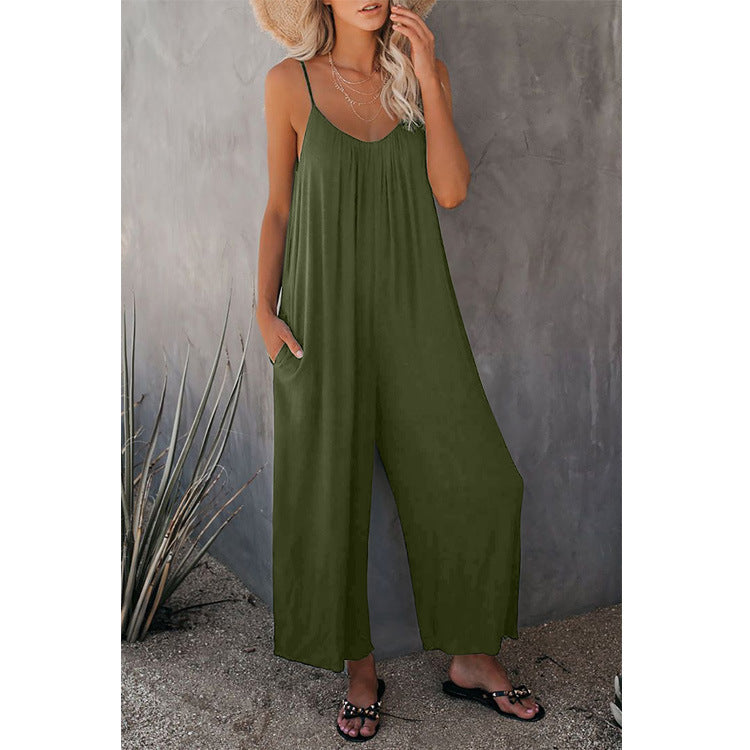Combinaison ample sans manches pour femme