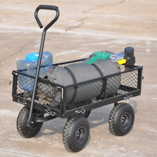 Carriage Steel Garden Cart w/ Swivel Handle