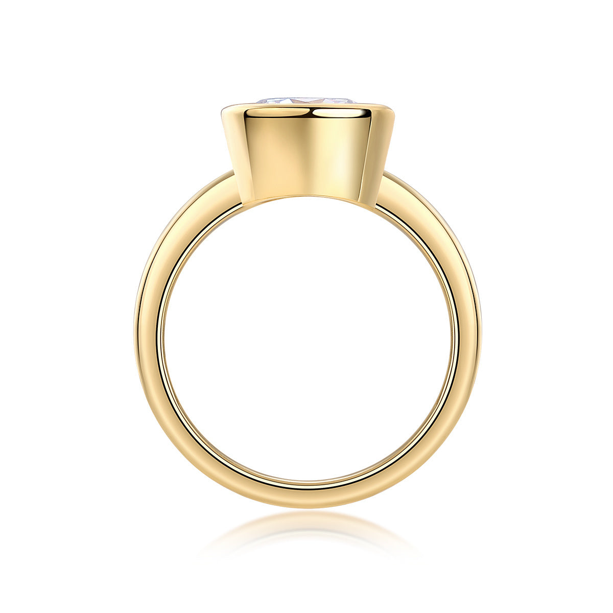 Time Bubble Large Moissanite Ring