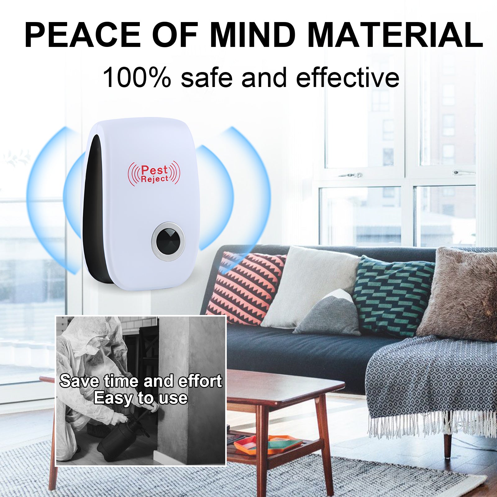 Jue-Fish Ultrasonic Pest Repeller Plug-In