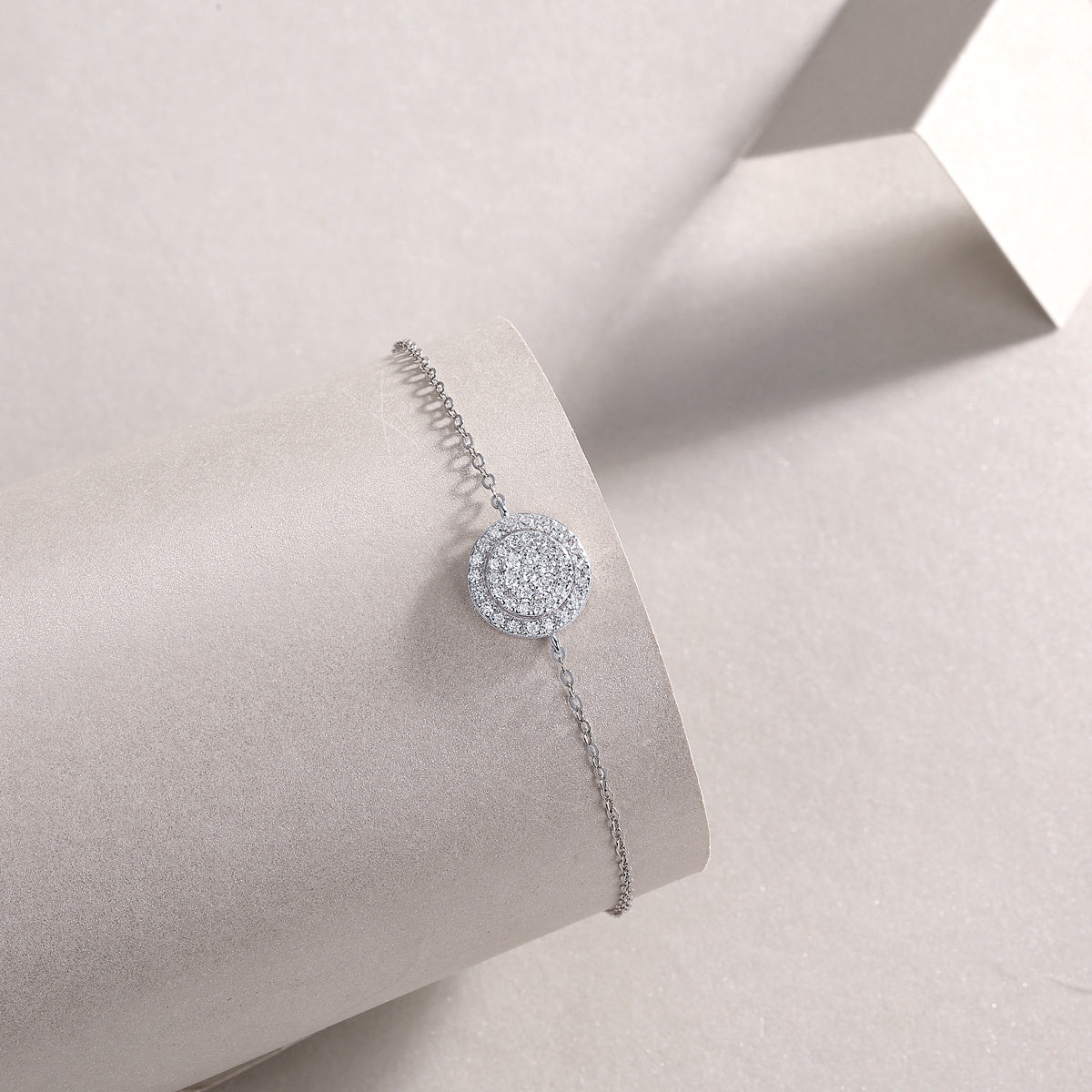 Mossan Diamond S925 Silver Bracelet