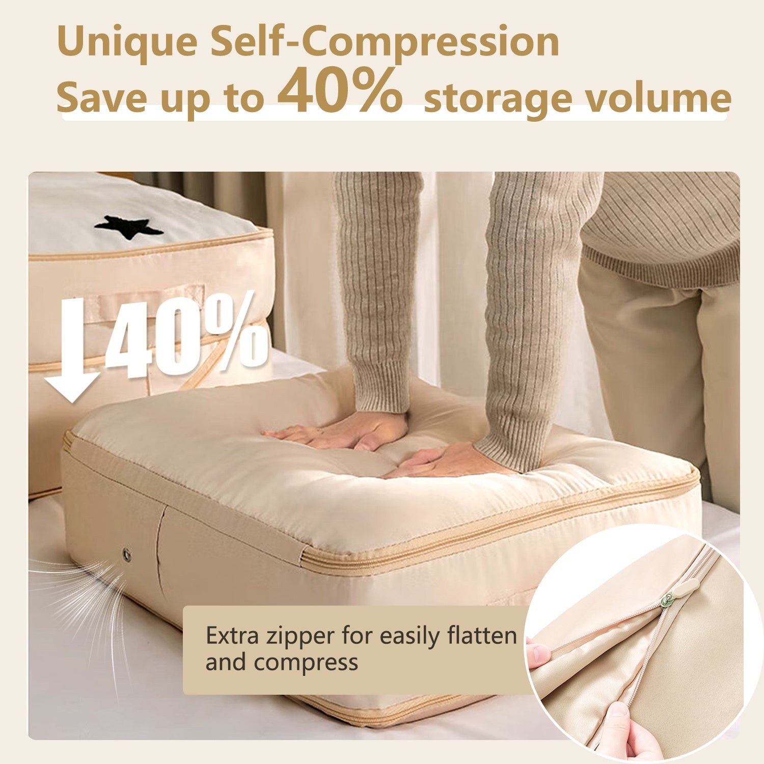 Foldable Storage Bag for Bedding & Clothes