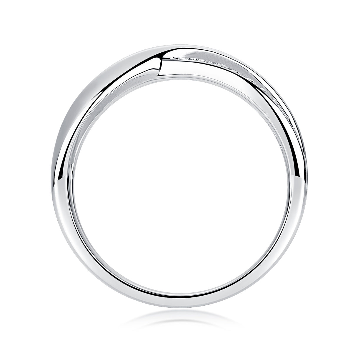 Wrap-Around Moissanite Silver Ring Set