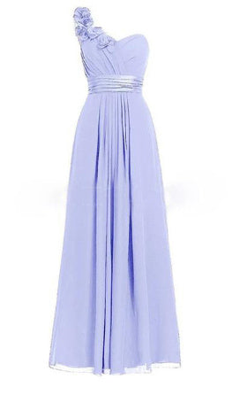 Robe longue multicolore à col incliné